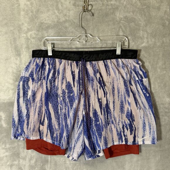 Nike Flex Stride Wild Run 2 n 1 Running Shorts Men 2XL Ghost Cayenne Blue DA1150